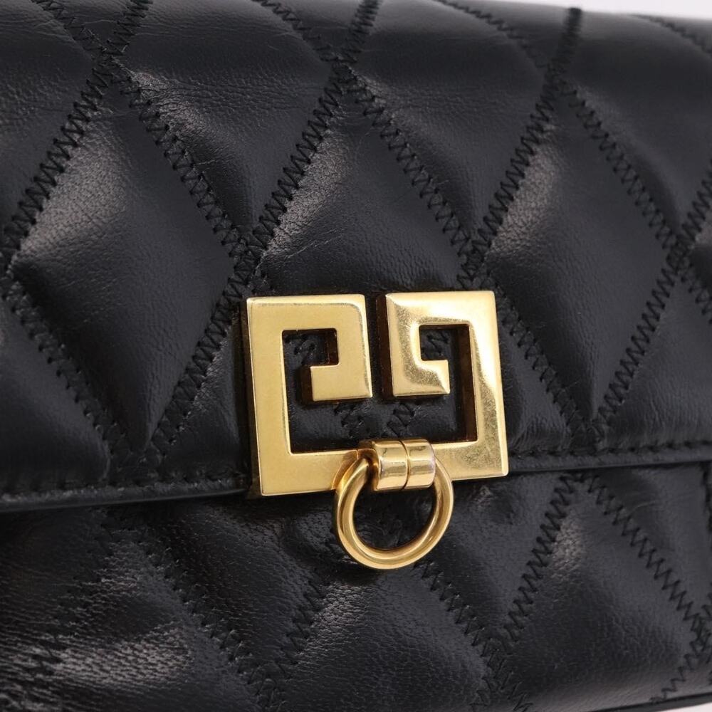 Givenchy Leather Chain Shoulder Bag Black - Picture 2 of 12